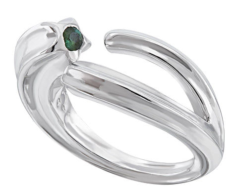 Anillo Estrellas y Luna con diamantes y zafiros