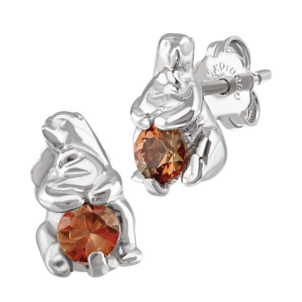 Aretes Mamá Osa Polar con Andalucitas