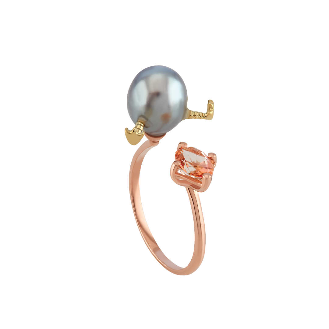 Anillo Huevito Oro Rosa