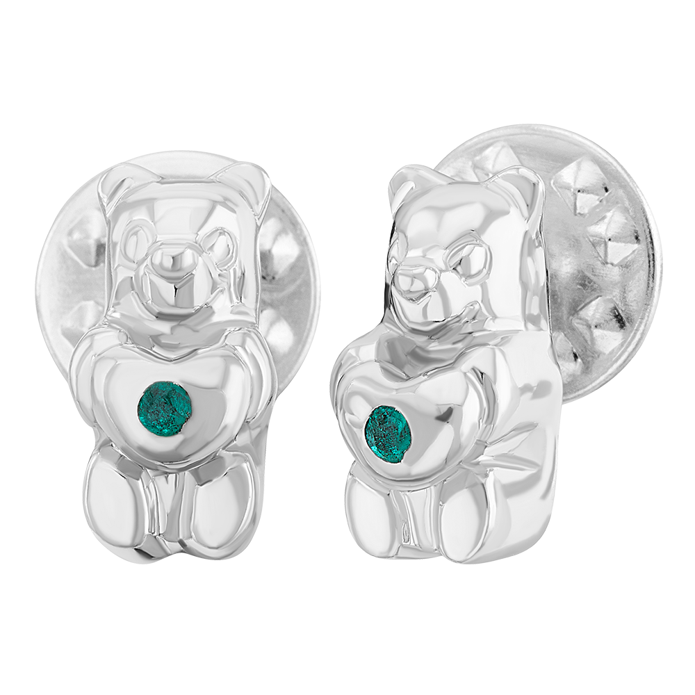 Pin Gummy Bear Heart con esmeralda