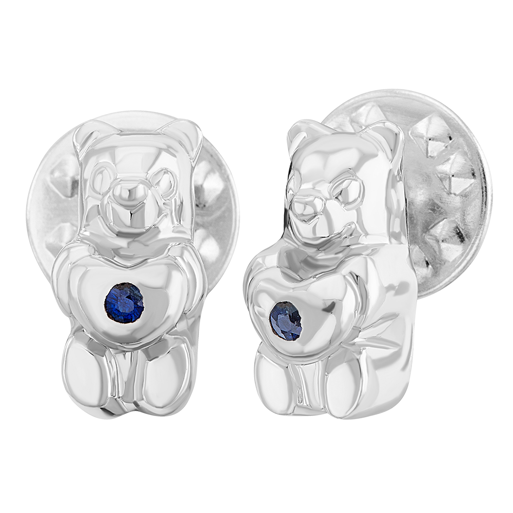 Pin Gummy Bear Heart con zafiro