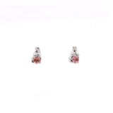 Aretes Mamá Osa Polar con Turmalinas rosas
