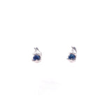Aretes Mamá Osa Polar con Zafiros