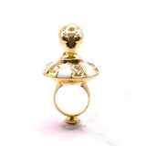 Anillo Alien con UFO con gemas