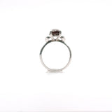 Anillo Alien solitario con Agata de fuego