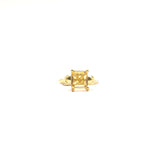 Anillo Alien solitario con Citrino