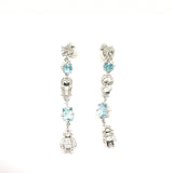 Aretes largos 5 personajes OZ con topacios