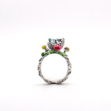 Anillo Erizo Paulino en el jardin