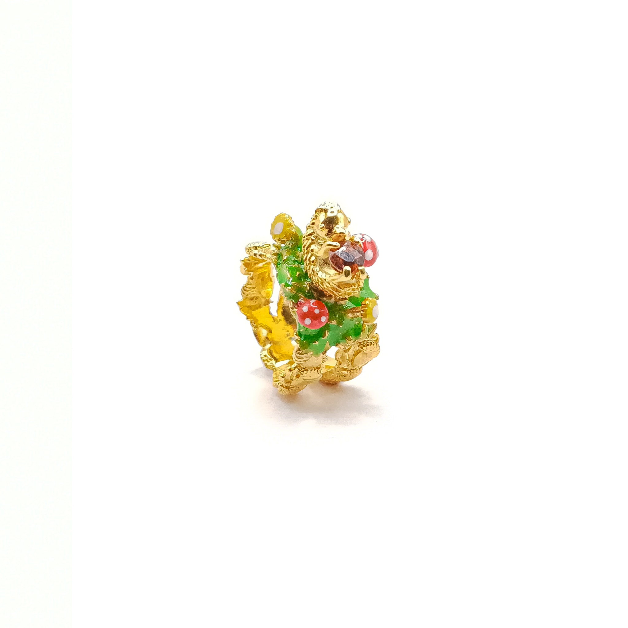 Anillo Erizo Paulino en el jardin