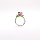 Anillo Erizo Paulino en el jardin