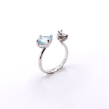 anillo zorro con piedra