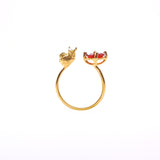 anillo zorro con piedra