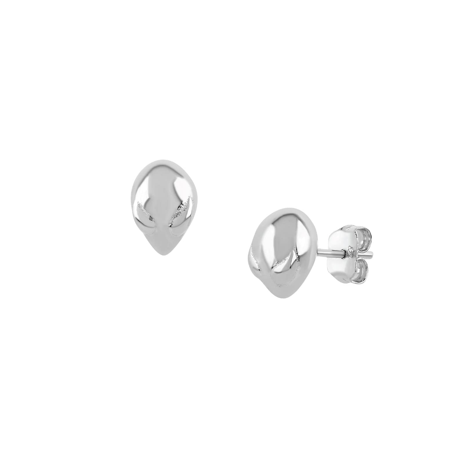 Aretes Cabeza de alien mediana