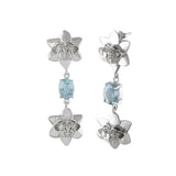 Aretes monstruos con aguamarinas