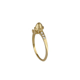 Anillo huevito oro