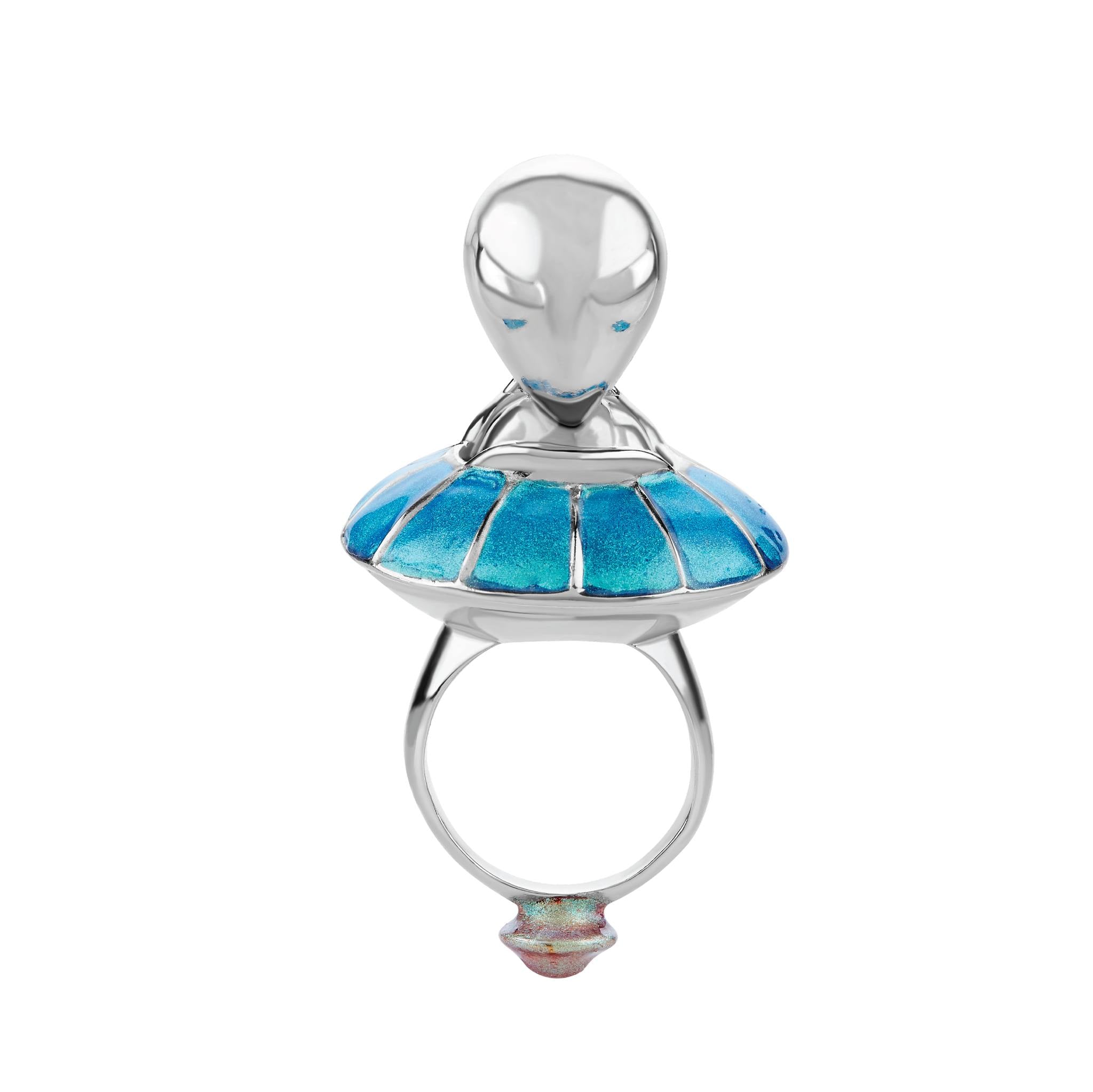 Anillo Alien con UFO