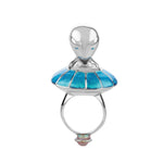 Anillo Alien con UFO - Paula Guzmán