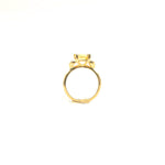 Anillo Alien solitario con Citrino - Paula Guzmán