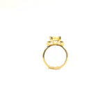 Anillo Alien solitario con Citrino - Paula Guzmán