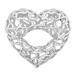Anillo corazón mediano - Paula Guzmán