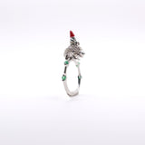 Anillo Erizo Gnomo con esmeraldas - Paula Guzmán