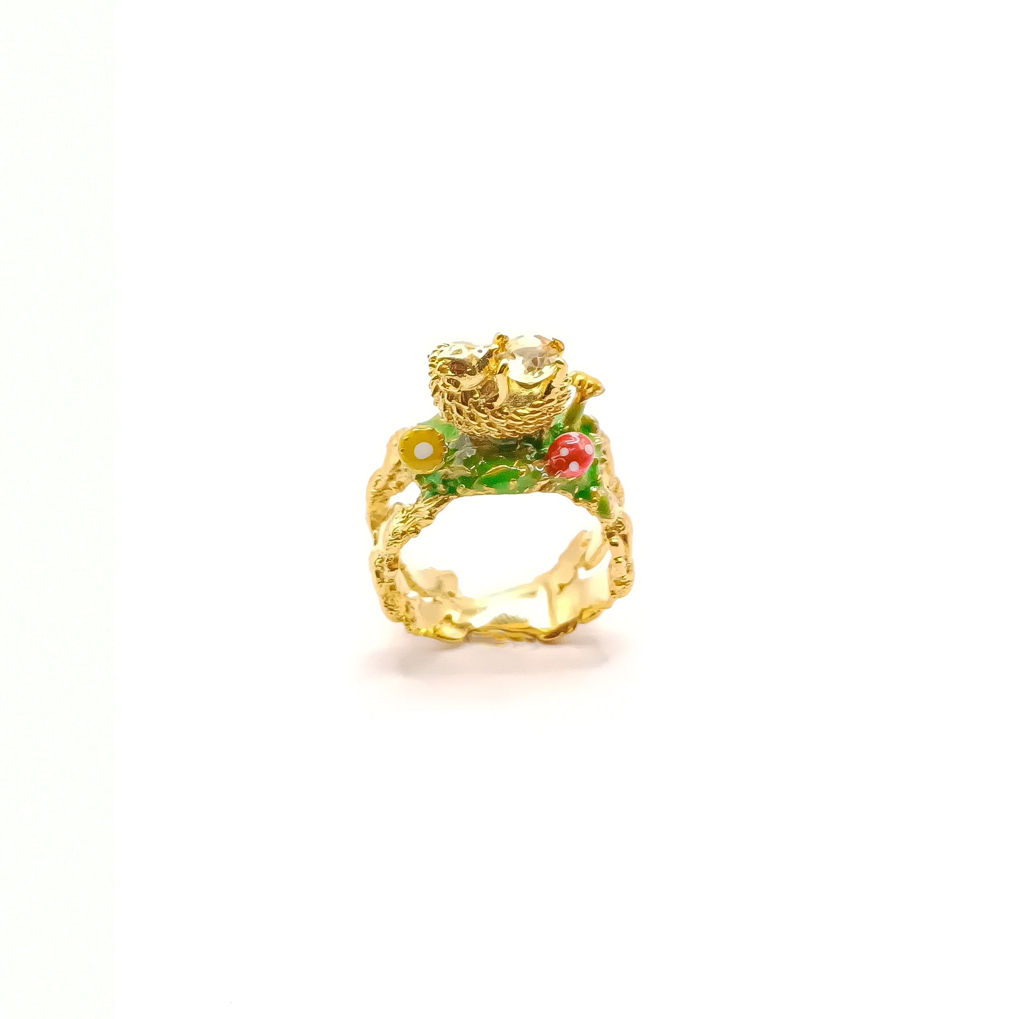 Anillo Erizo Paulino en el jardin - Paula Guzmán