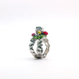 Anillo Erizo Paulino en el jardin - Paula Guzmán