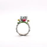 Anillo Erizo Paulino en el jardin - Paula Guzmán