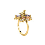 Anillo Principito con Topacios, Tanzanitas y diamantes - Paula Guzmán
