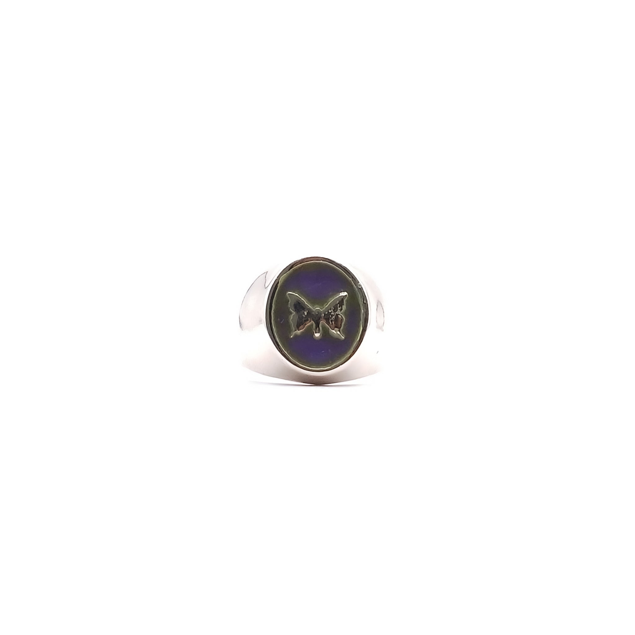 Anillo Signet Mariposa - Paula Guzmán