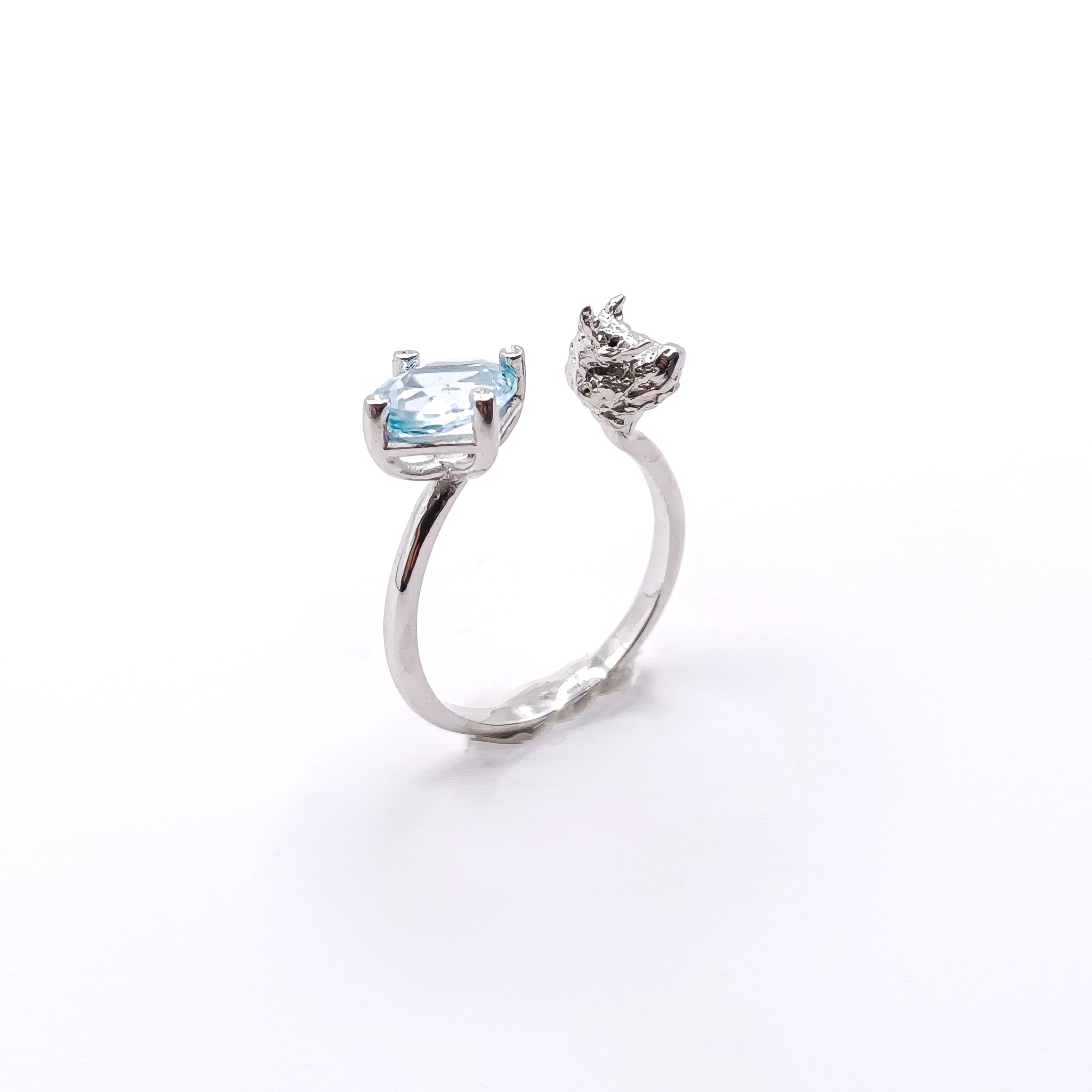 anillo zorro con piedra - Paula Guzmán