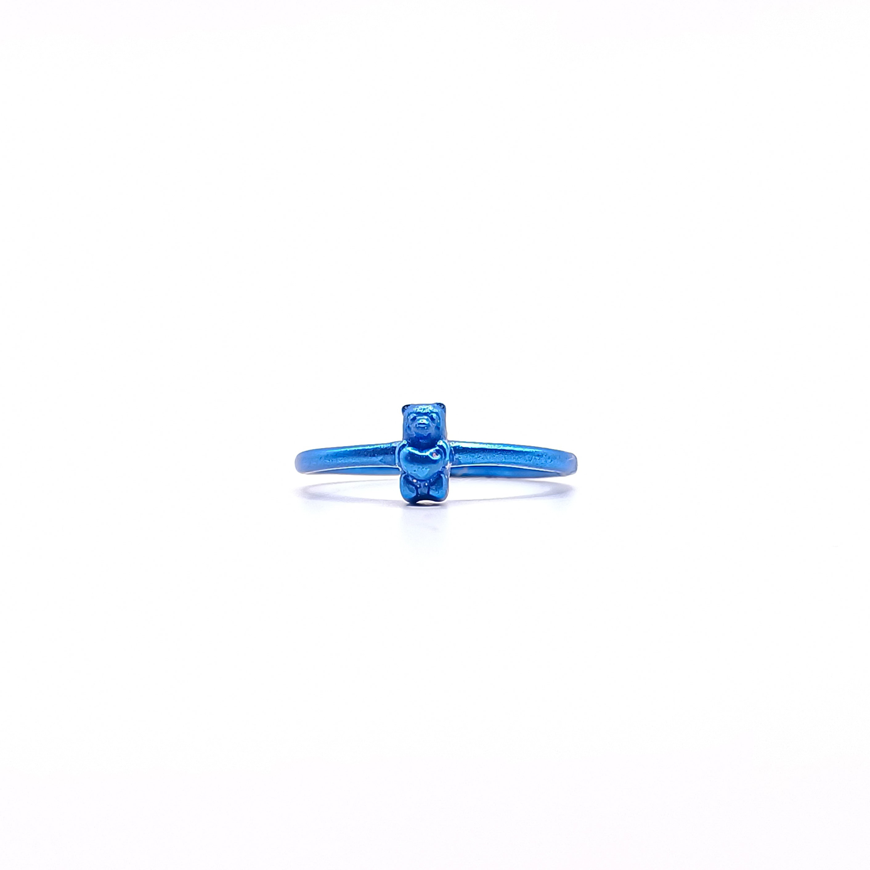 Anillo gummy bear mini con corazón