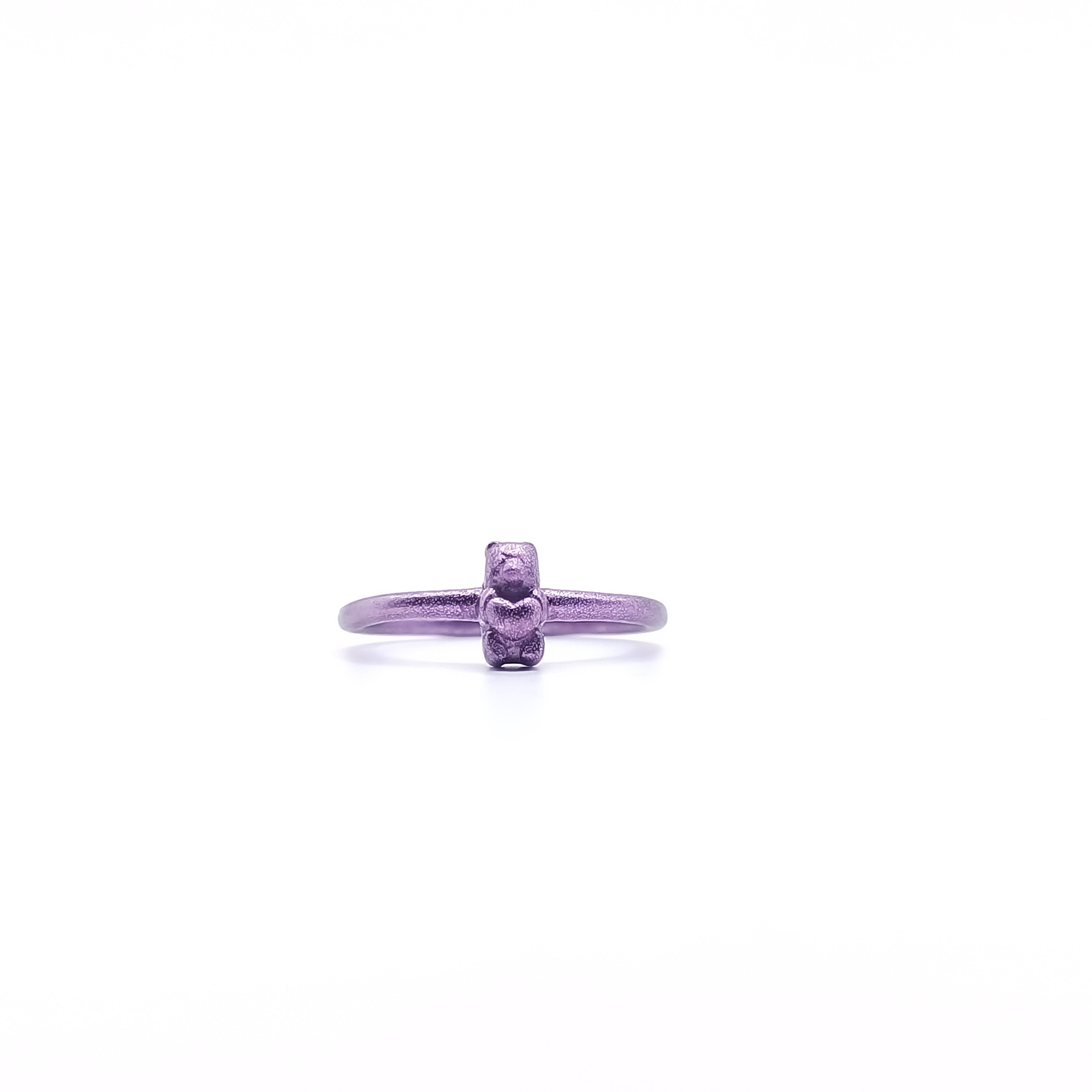 Anillo gummy bear mini con corazón