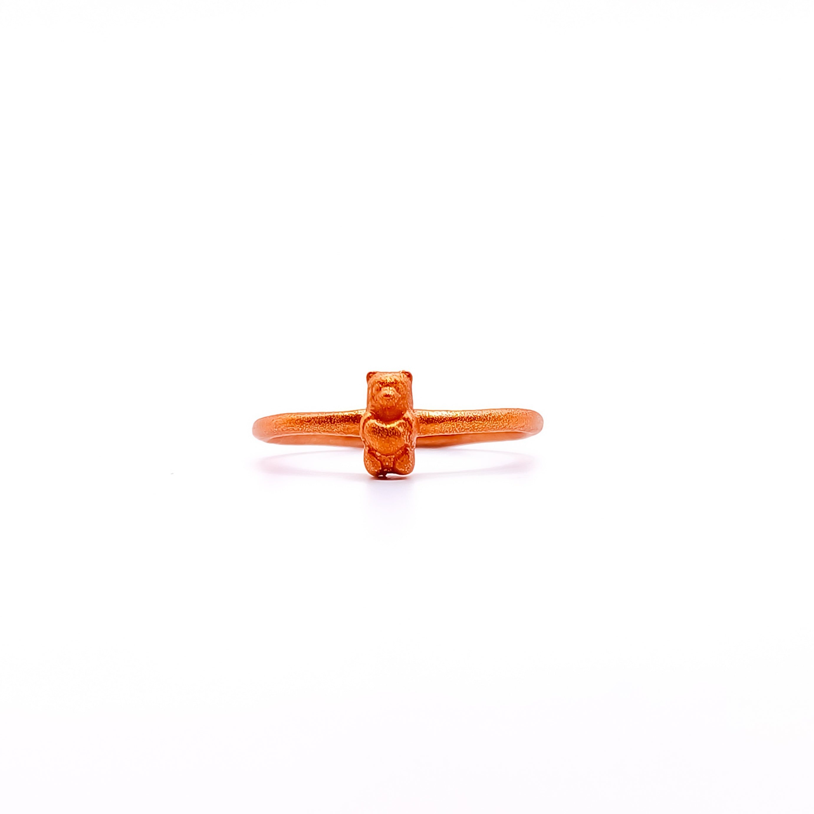 Anillo gummy bear mini con corazón
