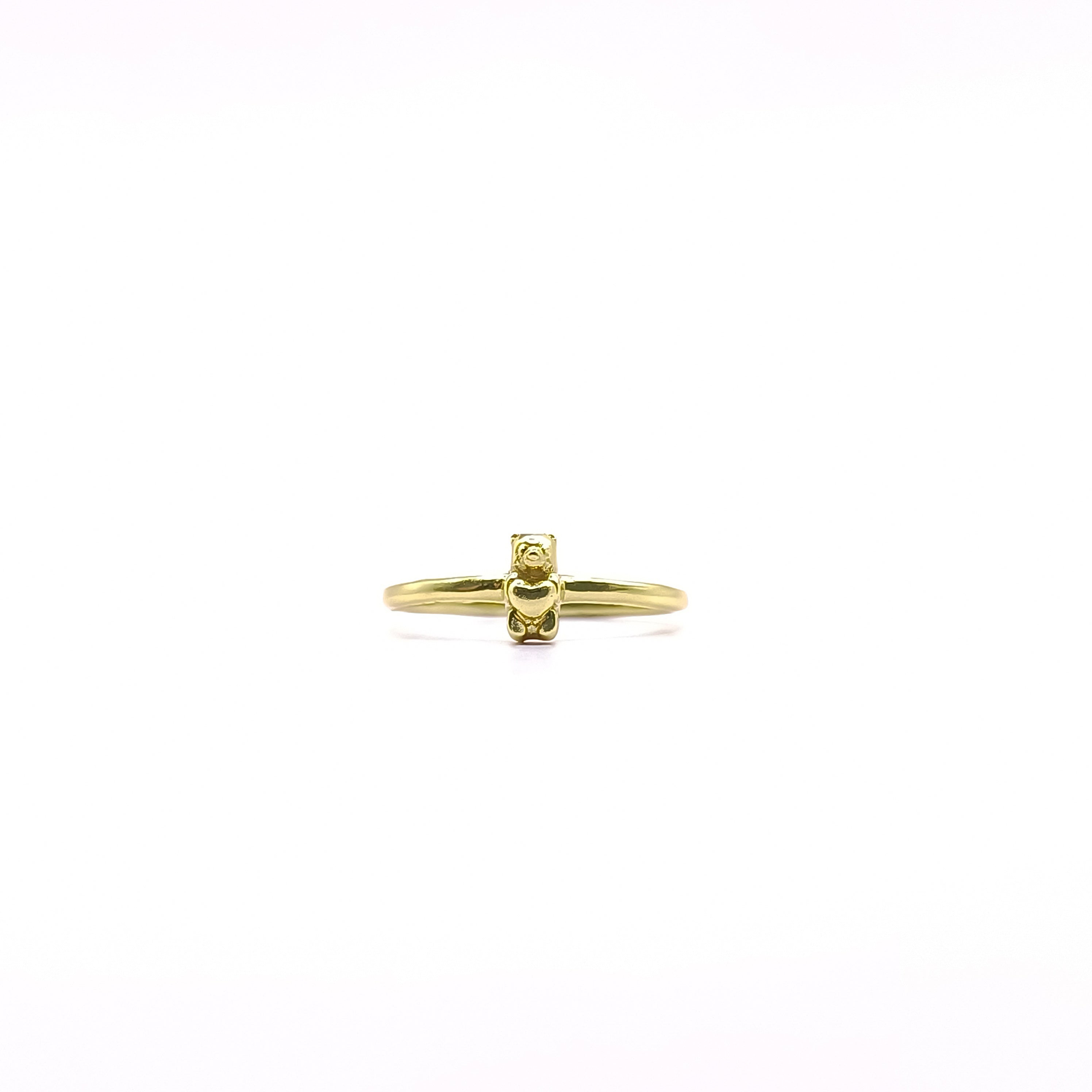 Anillo gummy bear mini con corazón