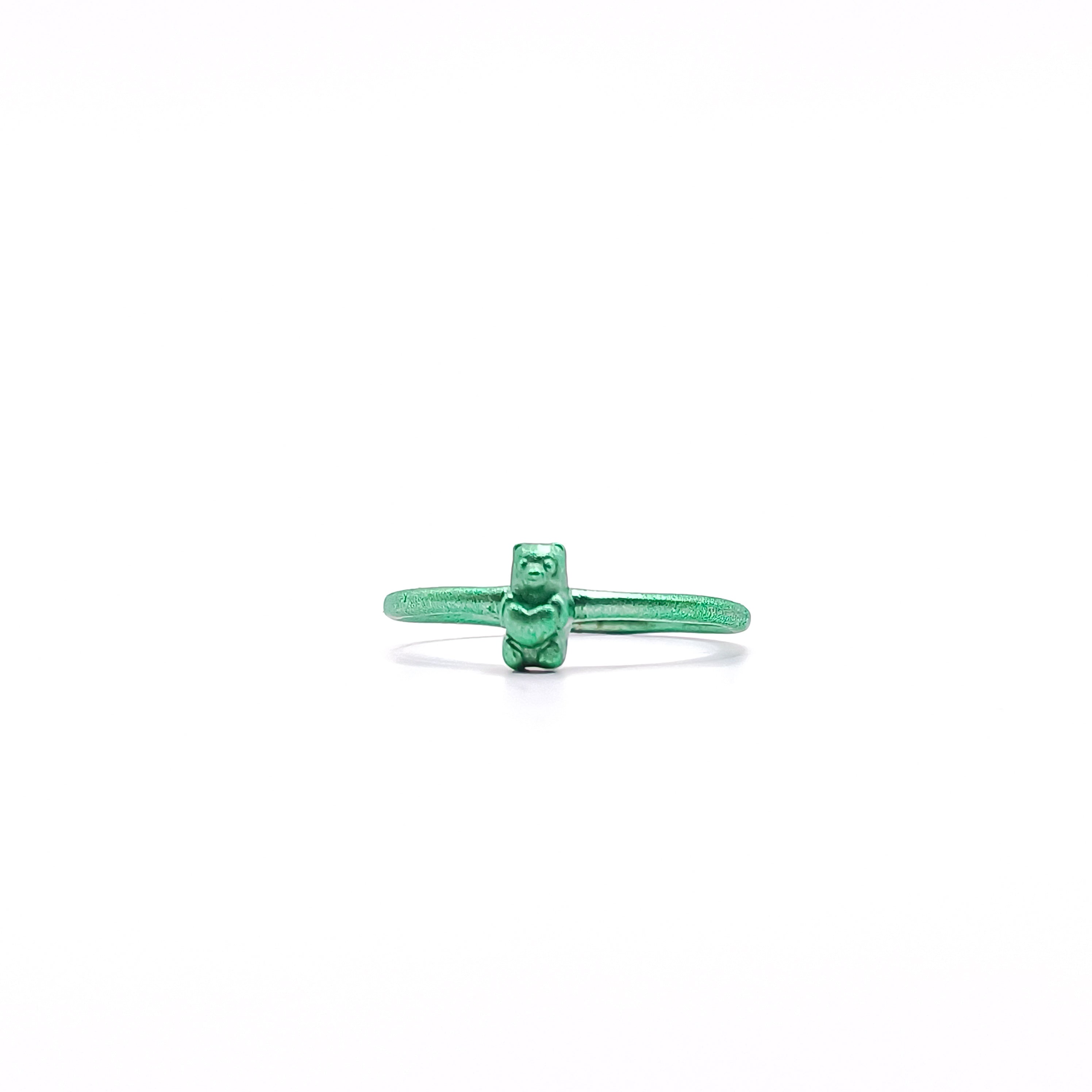 Anillo gummy bear mini con corazón