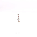 Arete turmalina piercing - Paula Guzmán