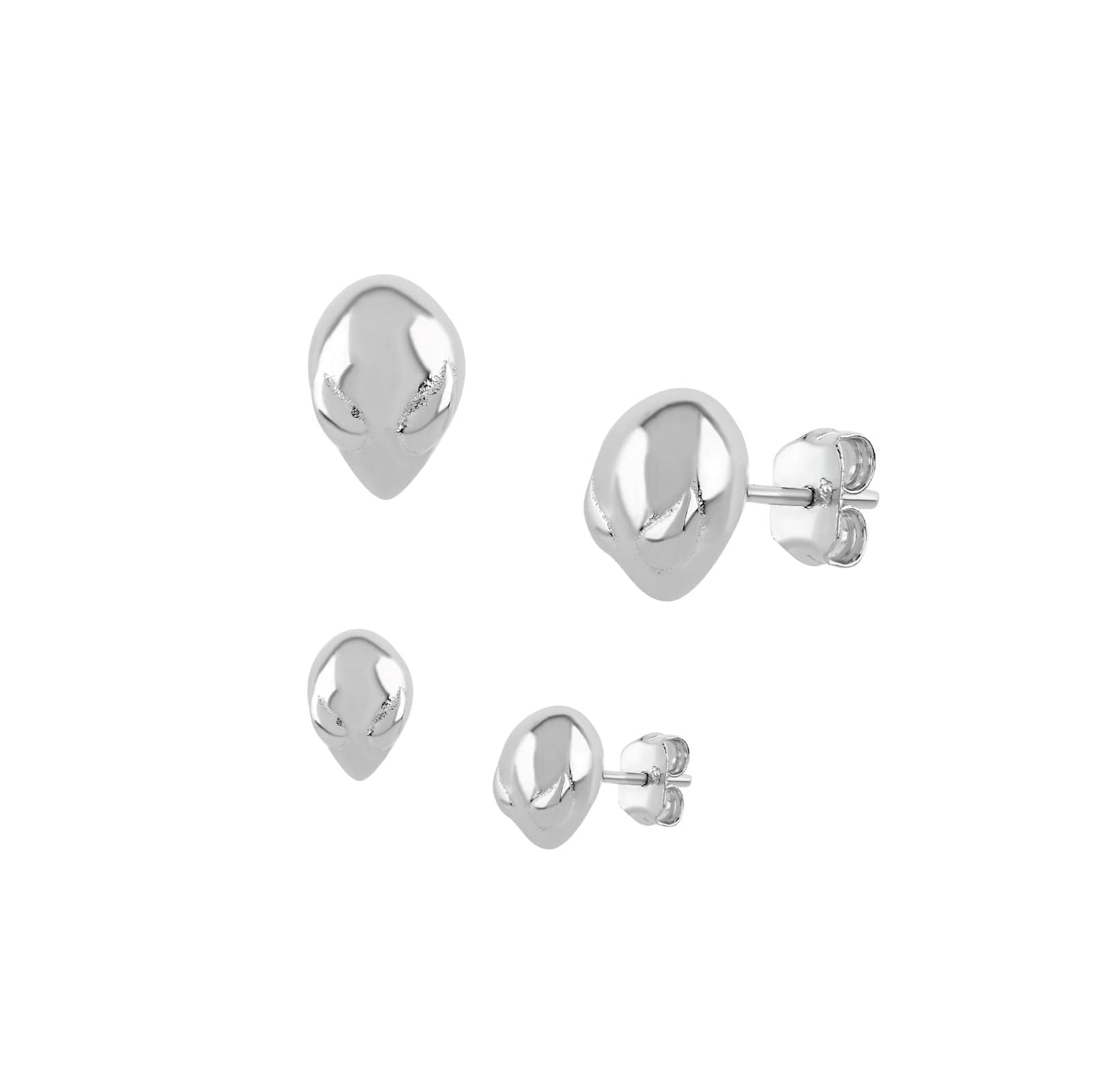 Aretes Cabeza de alien mediana - Paula Guzmán