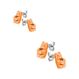 Aretes de gummy bears medianos con corazón - Paula Guzmán