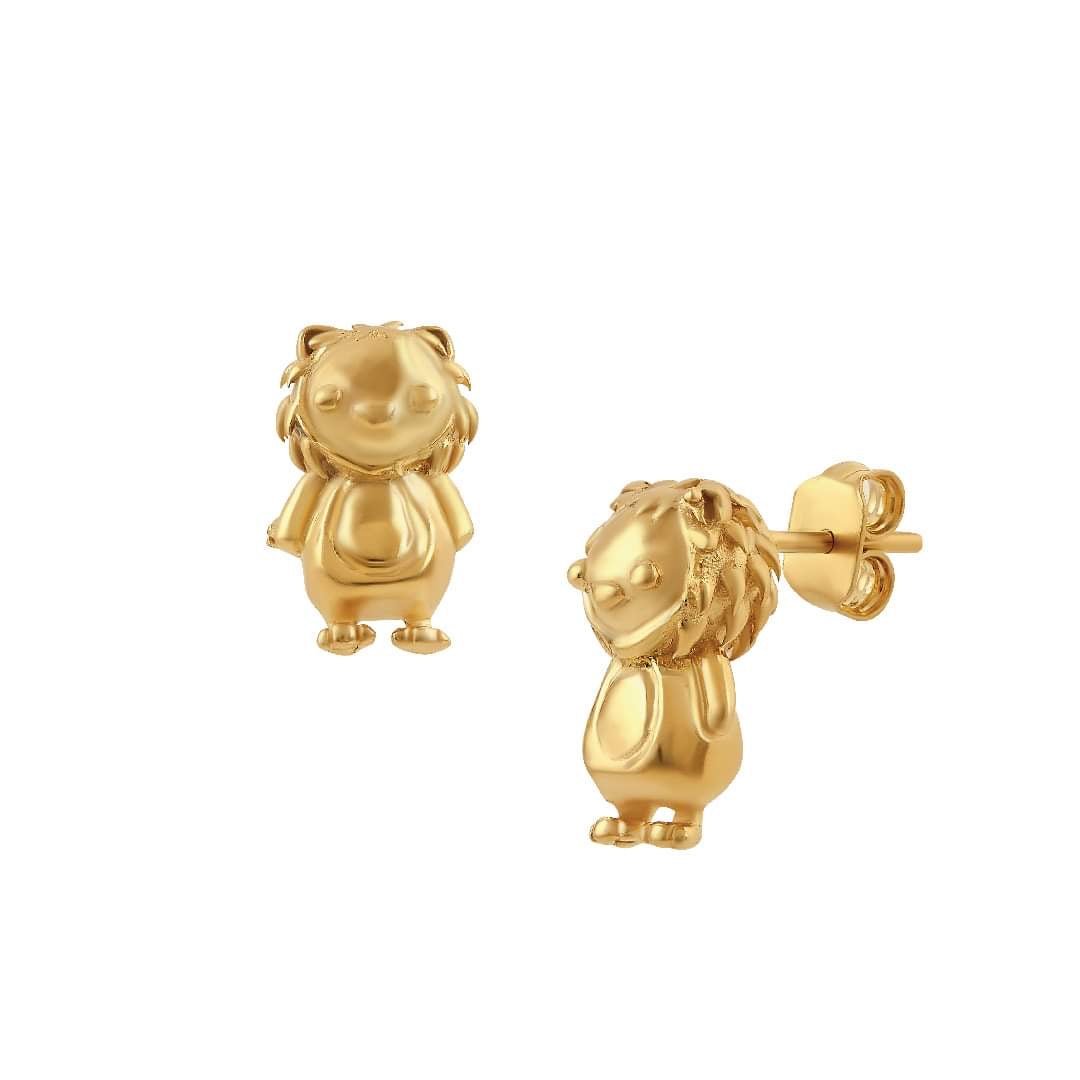 Aretes León mini - Paula Guzmán