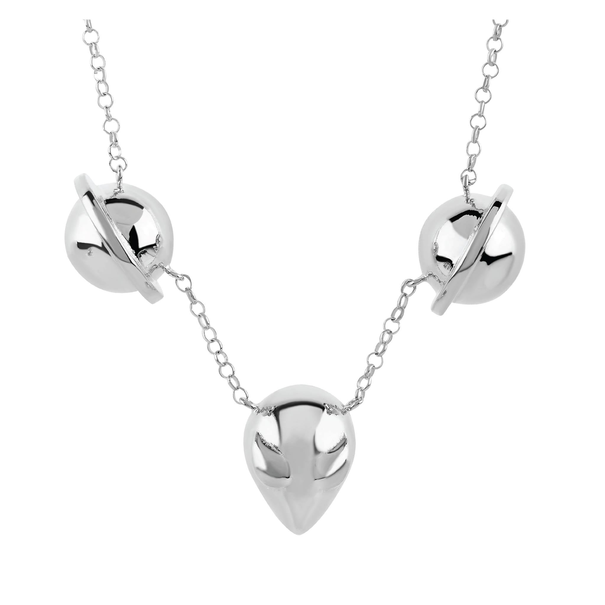 Collar Alien y saturnos - Paula Guzmán