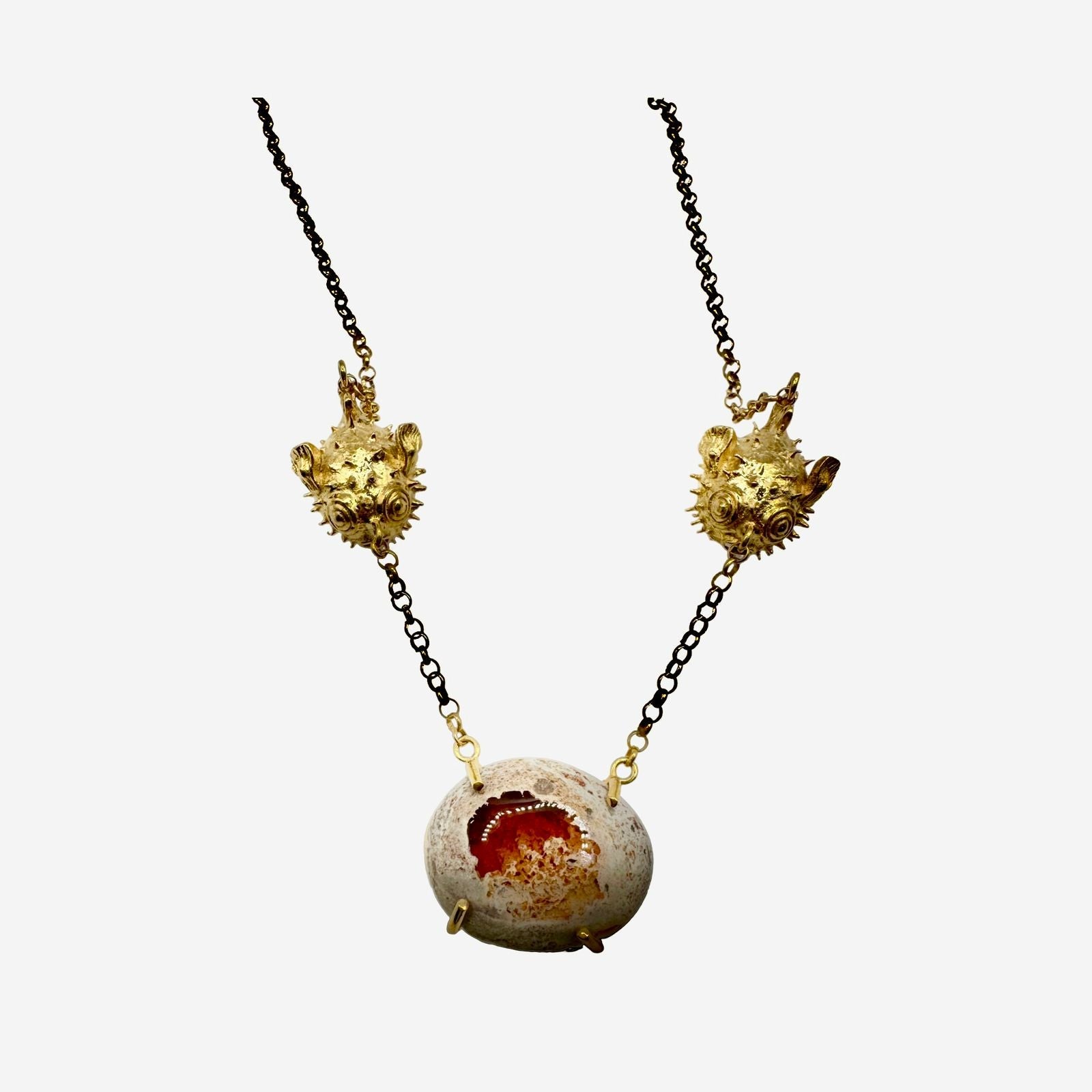 Collar Blowfish con Ópalo - Paula Guzmán