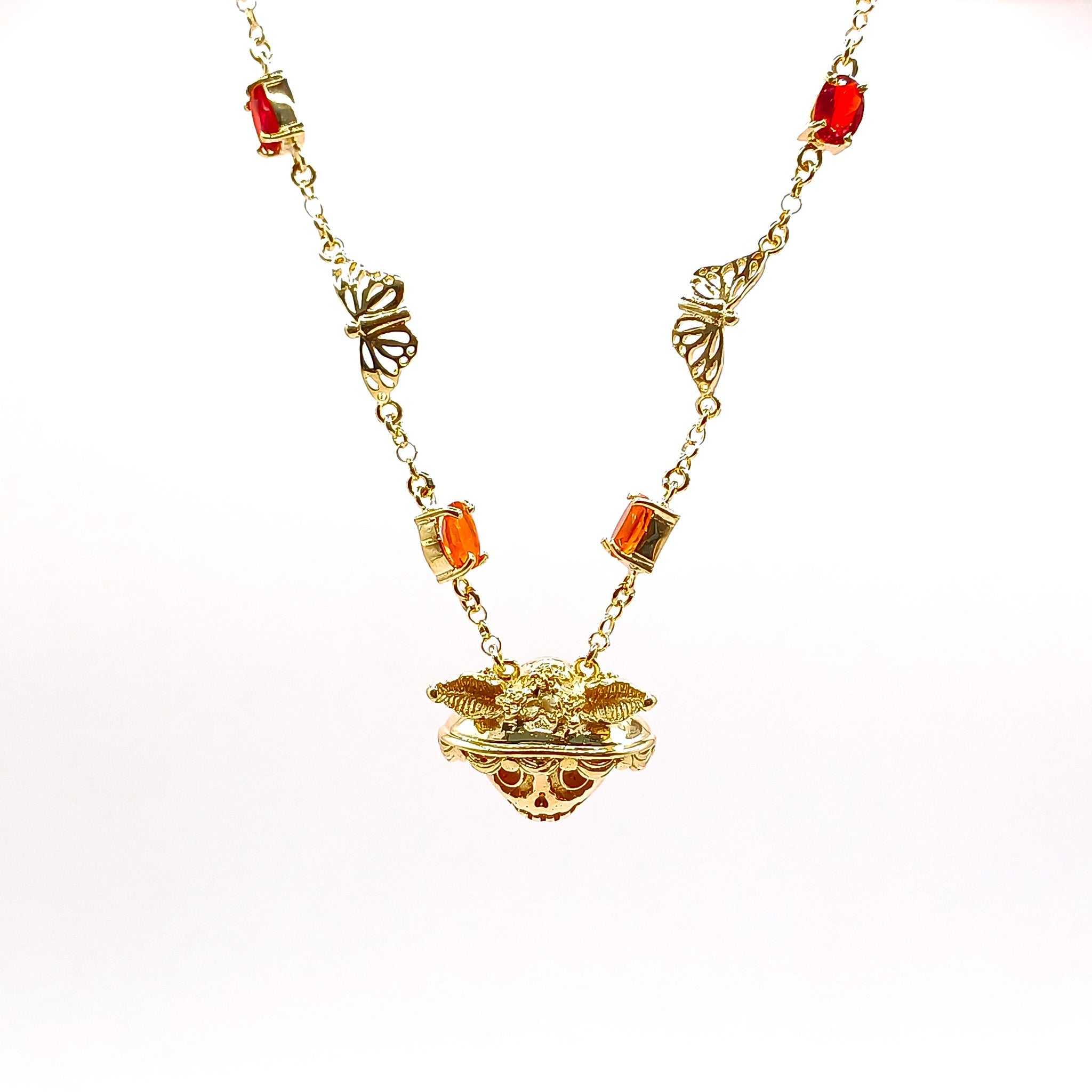 Collar catrina con ópalos - Paula Guzmán