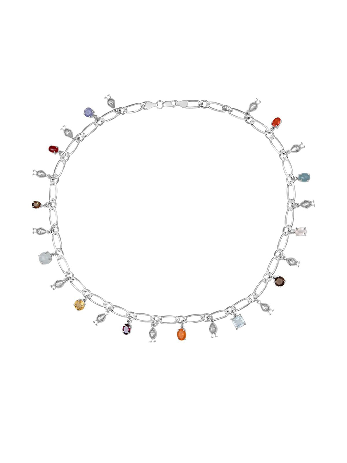 Collar huevitos con piedras - Paula Guzmán