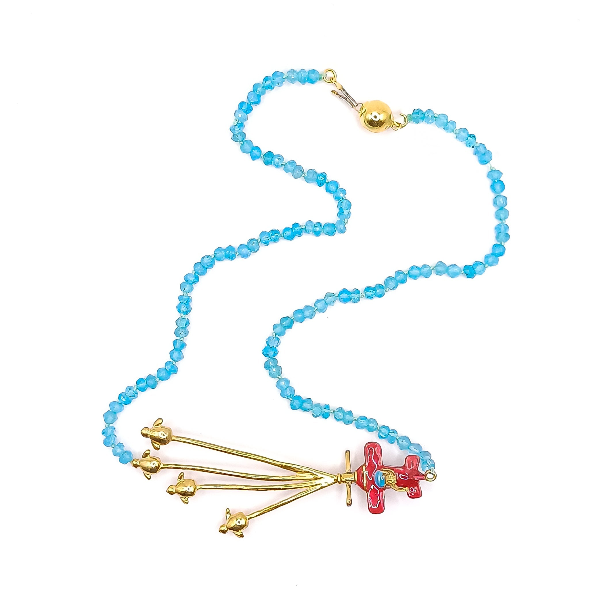 Collar principito aviador y aves salvajes - Paula Guzmán