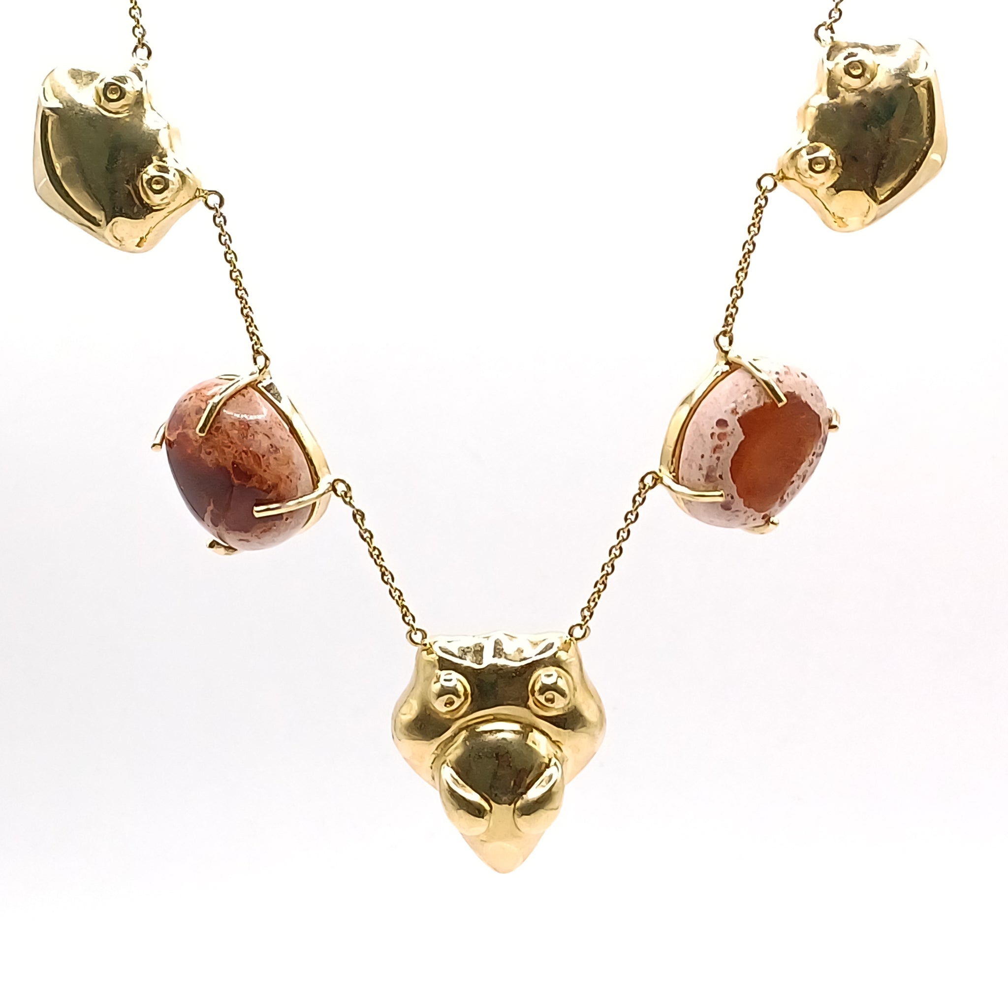 Collar Sapos y opalos - Paula Guzmán