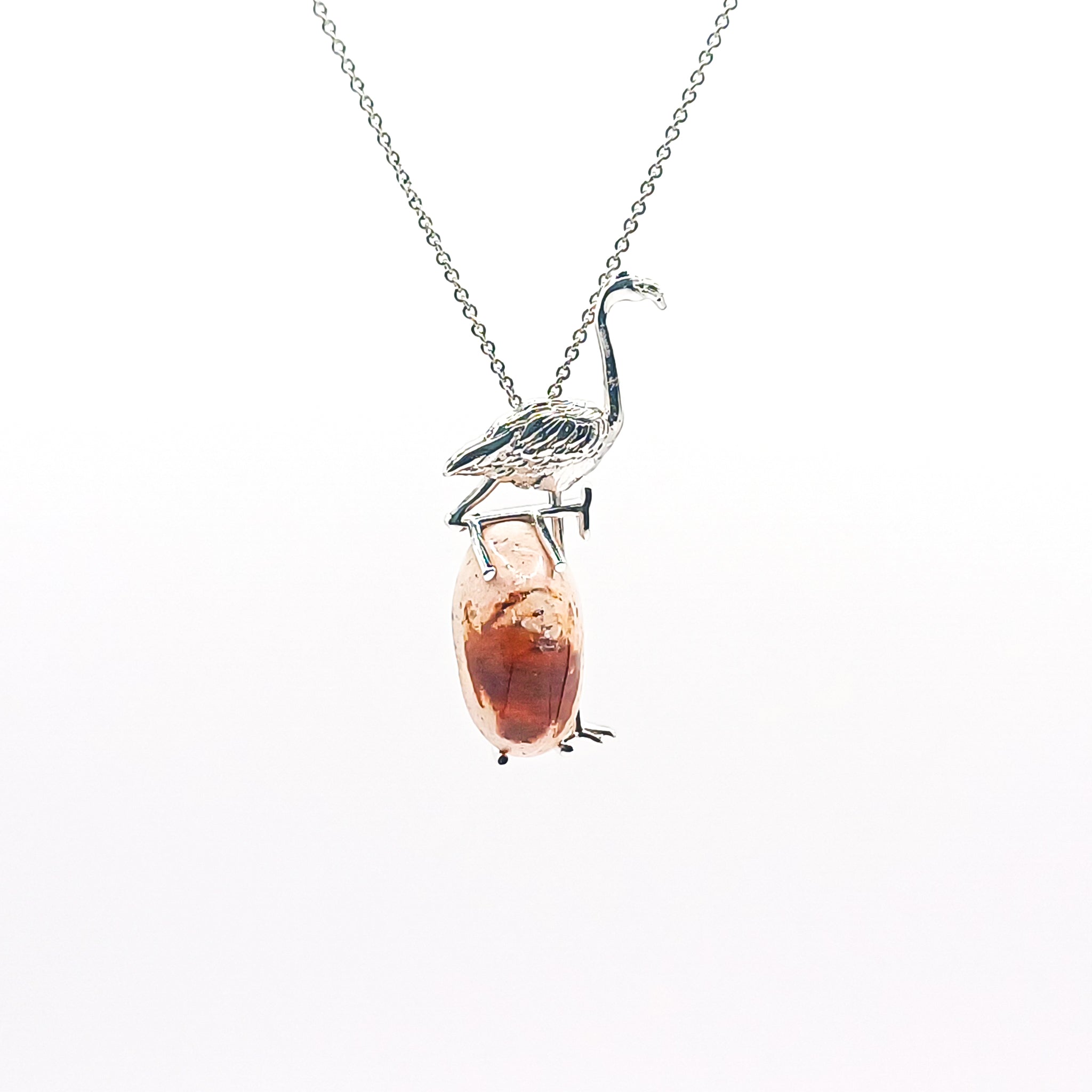 Dije Flamingo con Ópalo - Paula Guzmán