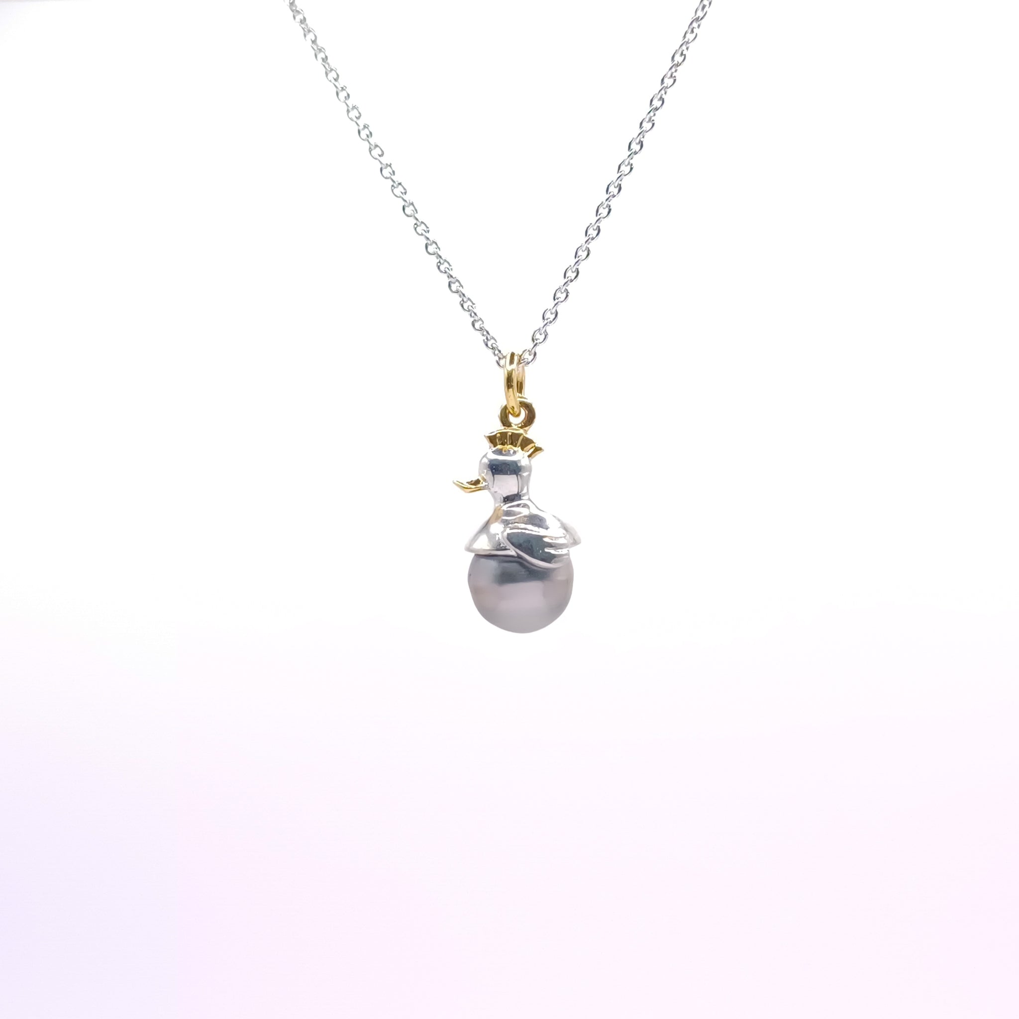 Dije Pato Eclosión perla tahitiana - Paula Guzmán