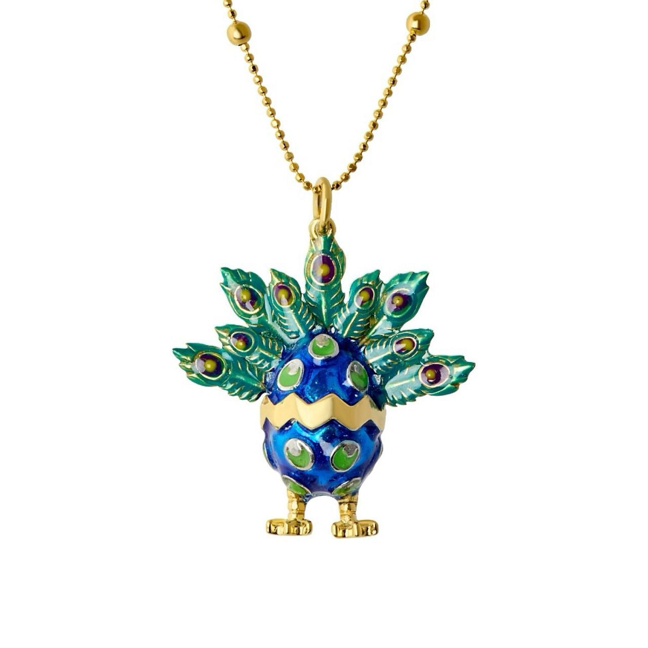 Huevo alebrije Pavo real - Paula Guzmán