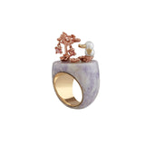 Anillo Duckling en Jade lila